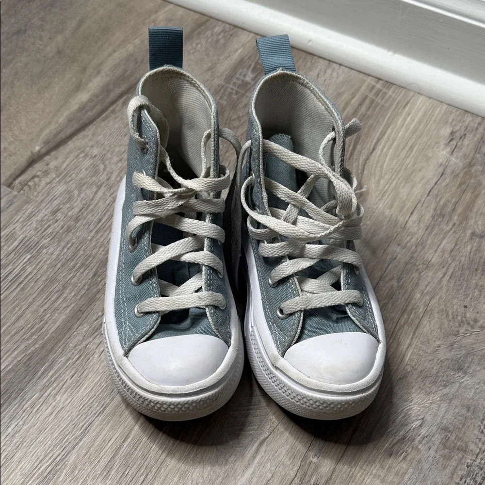 Kids High-Top Platform Converse Sneakers Size 11 - Picture 2 of 6